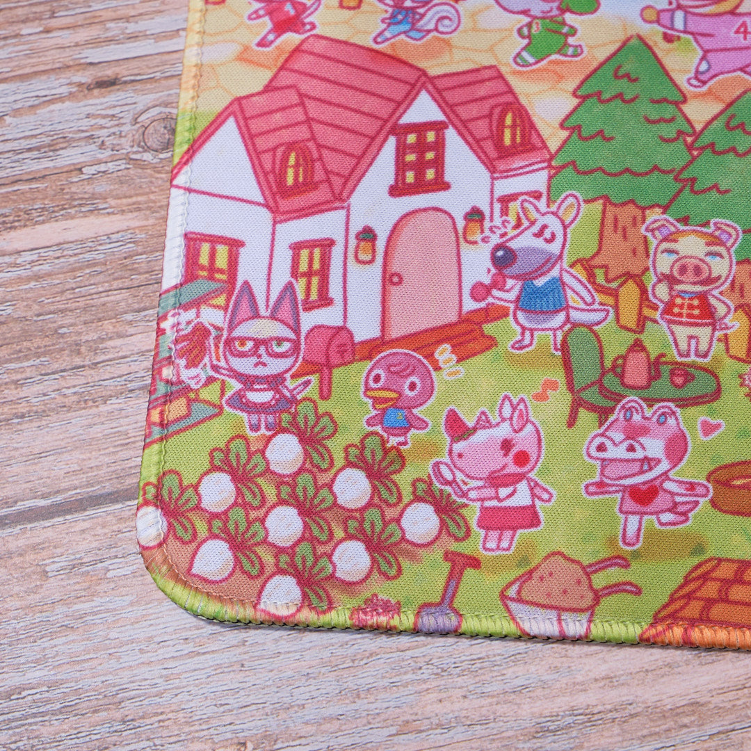 Animal Crossing happy landing Big Gaming Mousepad