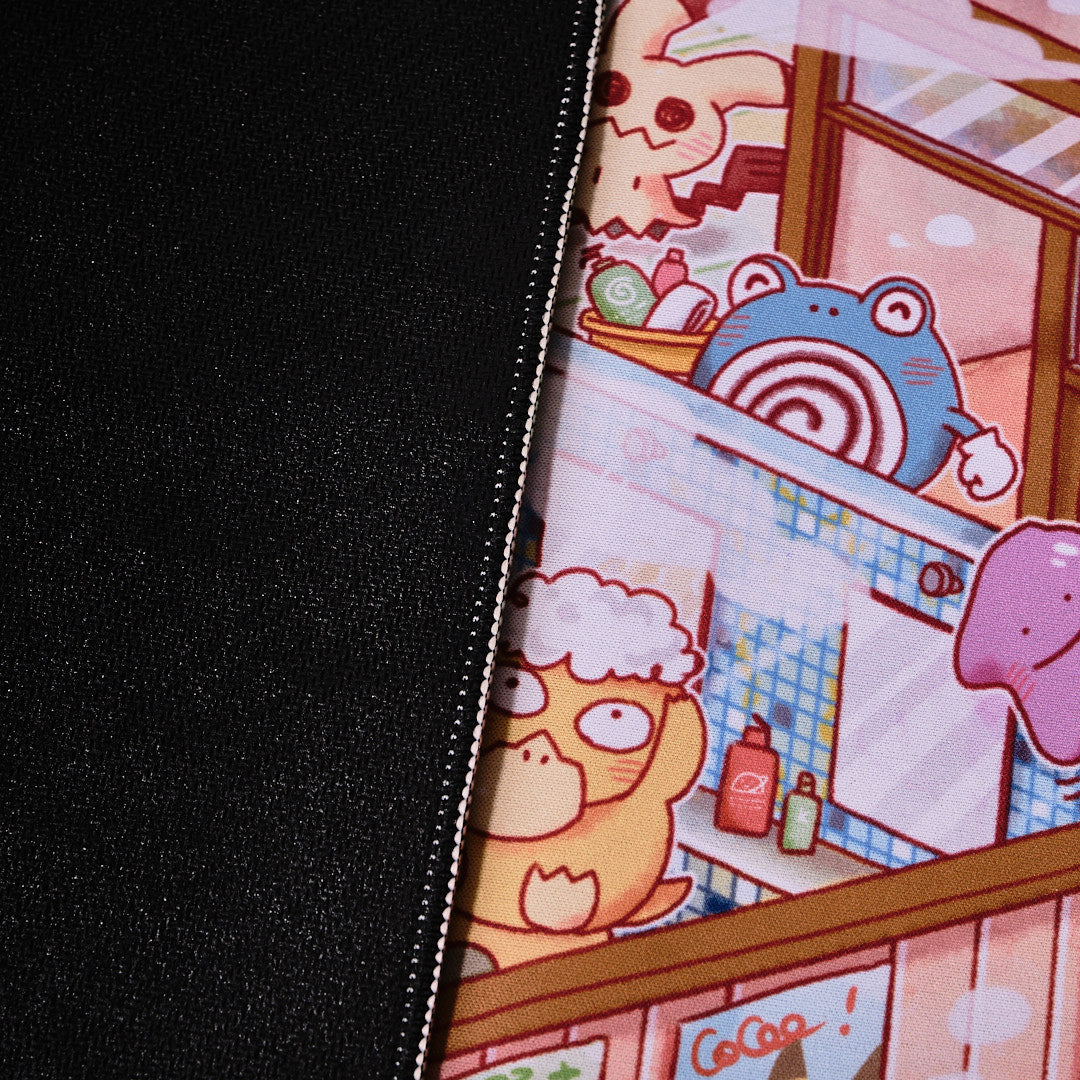 Pokemon public bath house Big Gaming Mousepad