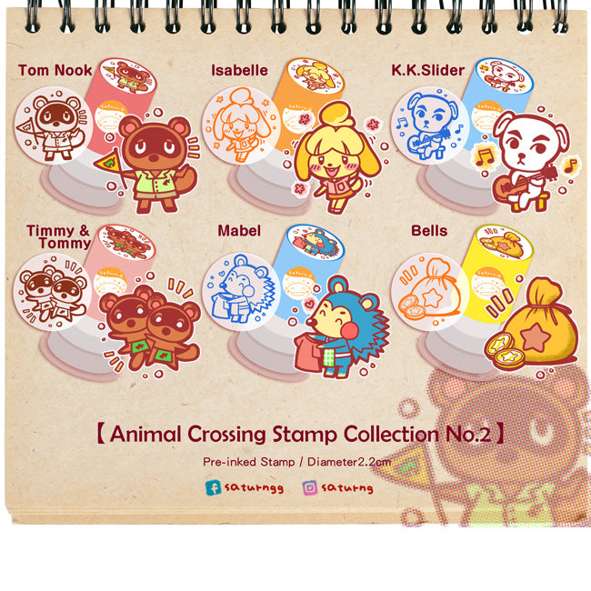 Animal Crossing Pre inked Stamp No.2