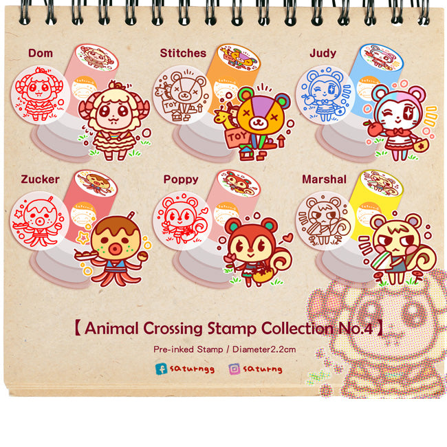 Animal Crossing Pre inked Stamp No.4