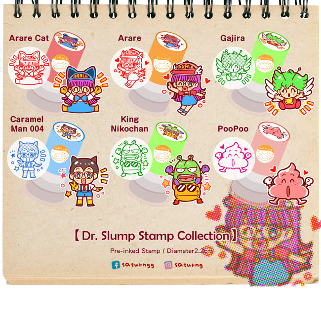 Dr.Slump Pre inked Stamp