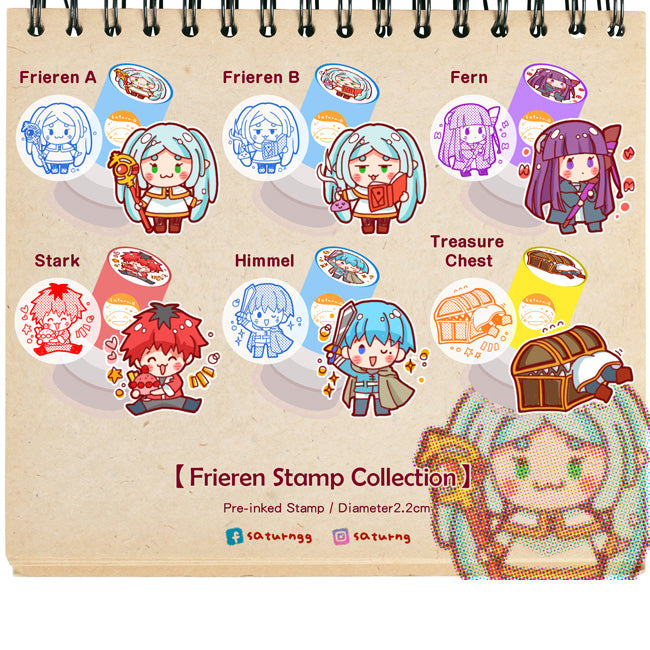 !!! Frieren Pre inked Stamp