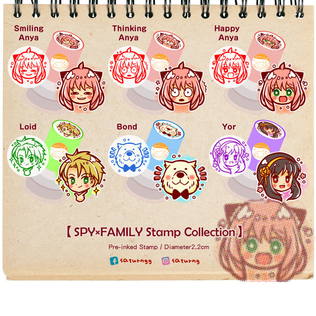 !!! Spy x Family Pre inked Stamp