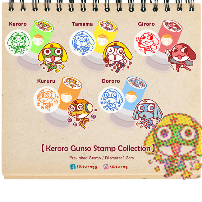 Keroro Gunso Pre inked Stamp