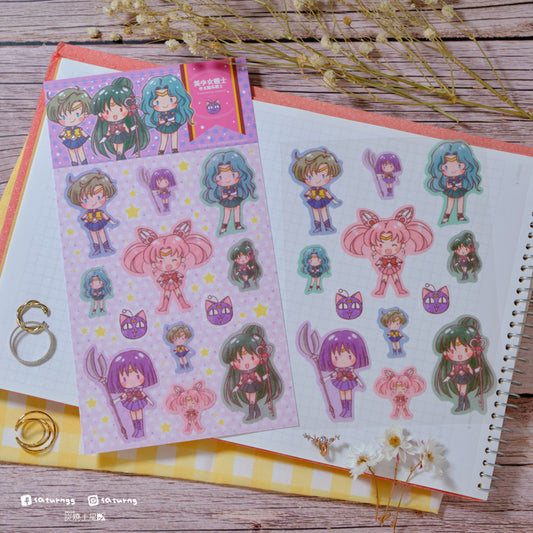 Sailor Moon Outer Solar System - Washi Stickers