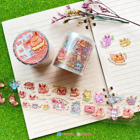 !!! Eevee Foil-stamped Die-cut PET Tape