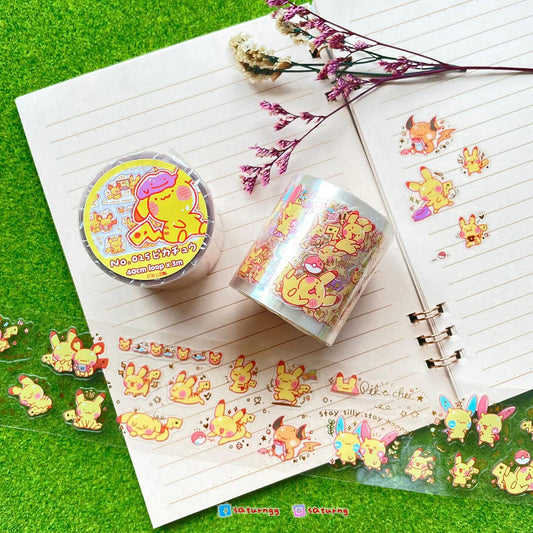 !!! Pikachu Foil-stamped Die-cut PET Tape